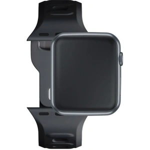 Kup 3MK Silikon-Uhrenarmband Apple Watch 4/5/6/7/SE/8/9/10 40/41/42mm schwarz/black - 3MK6235 - {ean13} - Sklep Home Screen