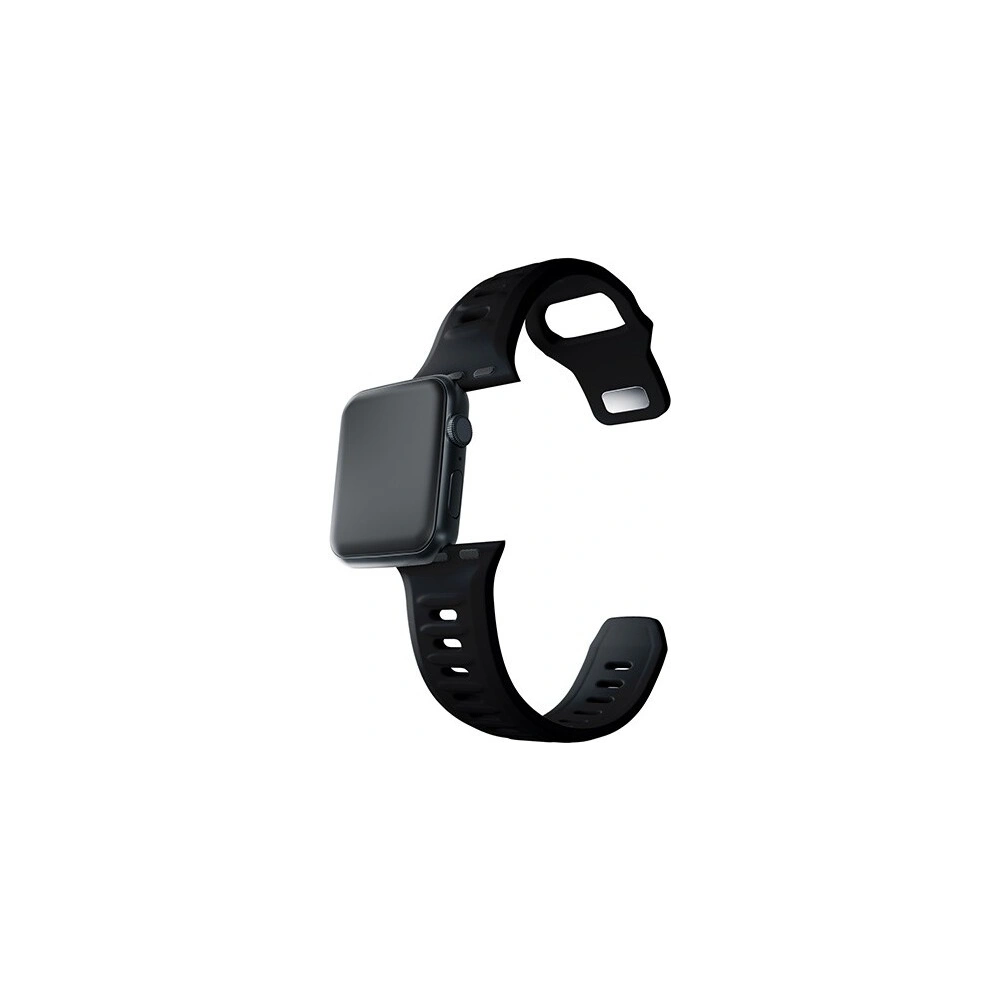 Pasek 3MK Silicone Watch Strap Apple Watch 4/5/6/7/SE/8/9/10 40/41/42mm czarny/black