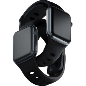 Kup 3MK Silikon-Uhrenarmband Apple Watch 4/5/6/7/SE/8/9/10 40/41/42mm schwarz/black - 3MK6235 - {ean13} - Sklep Home Screen