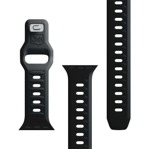 Kup 3MK Silikon-Uhrenarmband Apple Watch 4/5/6/7/SE/8/9/10 40/41/42mm schwarz/black - 3MK6235 - {ean13} - Sklep Home Screen