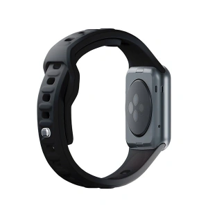 Kup 3MK Silikon-Uhrenarmband Apple Watch 4/5/6/7/8/9/SE/Ultra 42/44/45/49mm schwarz/black - 3MK6236 - {ean13} - Sklep Home Screen