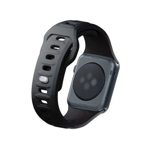 Kup 3MK Silikon-Uhrenarmband Apple Watch 4/5/6/7/8/9/SE/Ultra 42/44/45/49mm schwarz/black - 3MK6236 - {ean13} - Sklep Home Screen