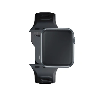 Kup 3MK Silikon-Uhrenarmband Apple Watch 4/5/6/7/8/9/SE/Ultra 42/44/45/49mm schwarz/black - 3MK6236 - {ean13} - Sklep Home Screen