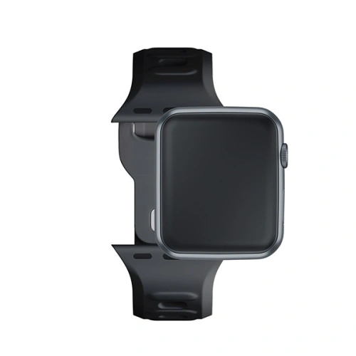 Kup 3MK Silikon-Uhrenarmband Apple Watch 4/5/6/7/8/9/SE/Ultra 42/44/45/49mm schwarz/black - 3MK6236 - {ean13} - Sklep Home Screen