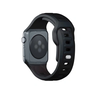 Kup 3MK Silikon-Uhrenarmband Apple Watch 4/5/6/7/8/9/SE/Ultra 42/44/45/49mm schwarz/black - 3MK6236 - {ean13} - Sklep Home Screen