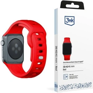 Kup 3MK Silikon-Uhrenarmband Apple Watch 4/5/6/7/SE/8/9/10 40/41/42mm rot/red - 3MK6237 - {ean13} - Sklep Home Screen