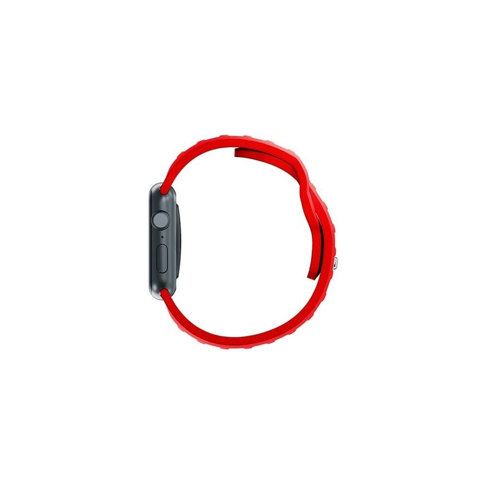 Pasek 3MK Silicone Watch Strap Apple Watch 4/5/6/7/SE/8/9/10 40/41/42mm czerwony/red