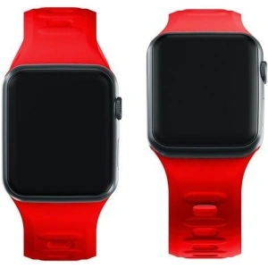 Kup Pasek 3MK silikonový řemínek na hodinky Apple Watch 4/5/6/7/SE/8/9/10 40/41/42mm červený/red - 3MK6237 - {ean13} - Sklep Home Screen