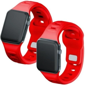 Kup Pasek 3MK Silicone Watch Strap Apple Watch 4/5/6/7/SE/8/9/10 40/41/42mm czerwony/red - 3MK6237 - {ean13} - Sklep Home Screen