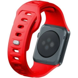 Kup 3MK Silikon-Uhrenarmband Apple Watch 4/5/6/7/SE/8/9/10 40/41/42mm rot/red - 3MK6237 - {ean13} - Sklep Home Screen