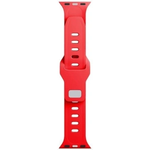 Kup 3MK Silikon-Uhrenarmband Apple Watch 4/5/6/7/SE/8/9/10 40/41/42mm rot/red - 3MK6237 - {ean13} - Sklep Home Screen