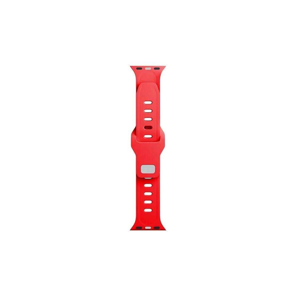 Pasek 3MK Silicone Watch Strap Apple Watch 4/5/6/7/SE/8/9/10 40/41/42mm czerwony/red