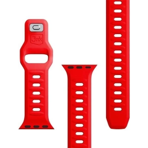 Kup 3MK Silikon-Uhrenarmband Apple Watch 4/5/6/7/SE/8/9/10 40/41/42mm rot/red - 3MK6237 - {ean13} - Sklep Home Screen