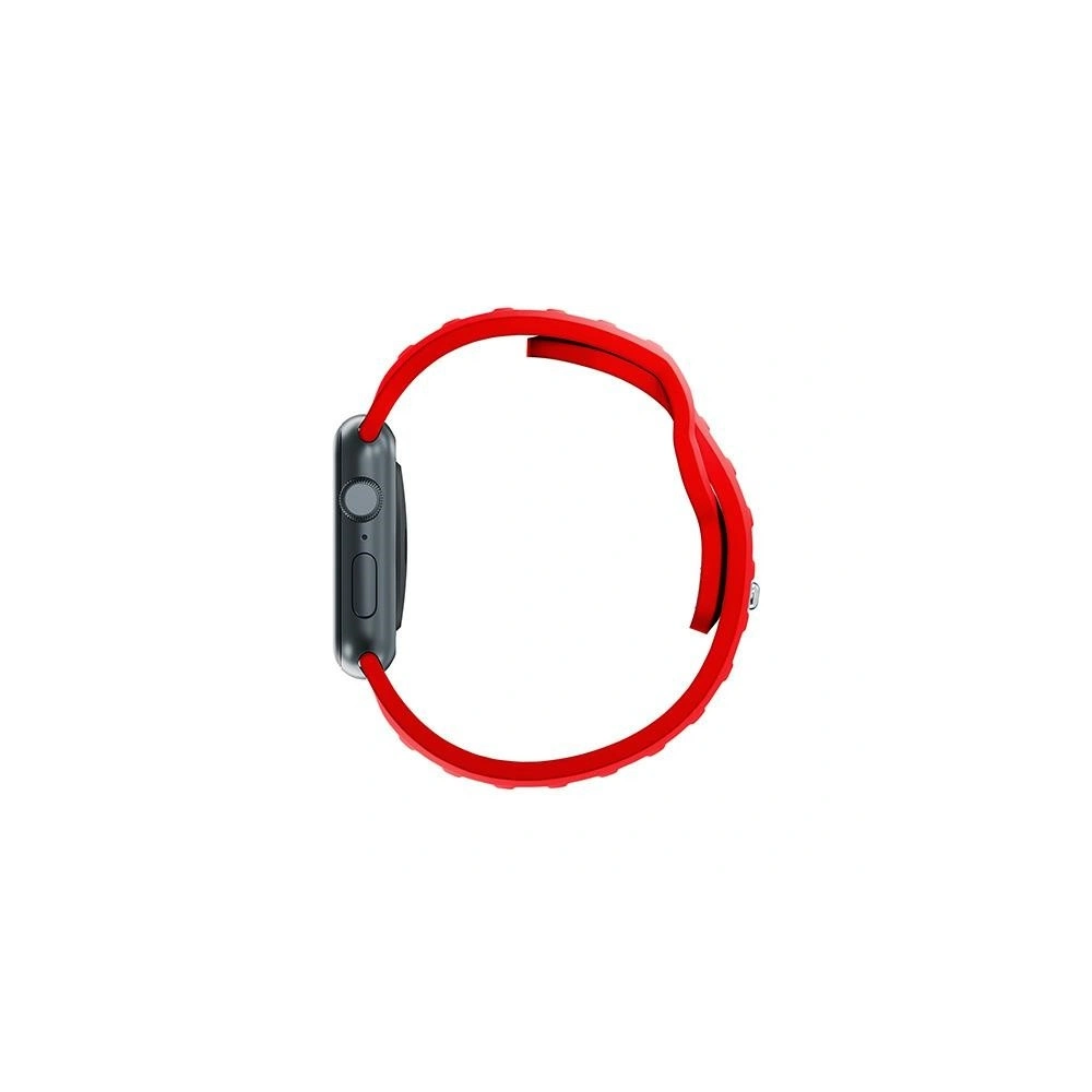 Pasek 3MK Silicone Watch Strap Apple Watch 4/5/6/7/8/9/SE/Ultra 42/44/45/49mm czerwony/red