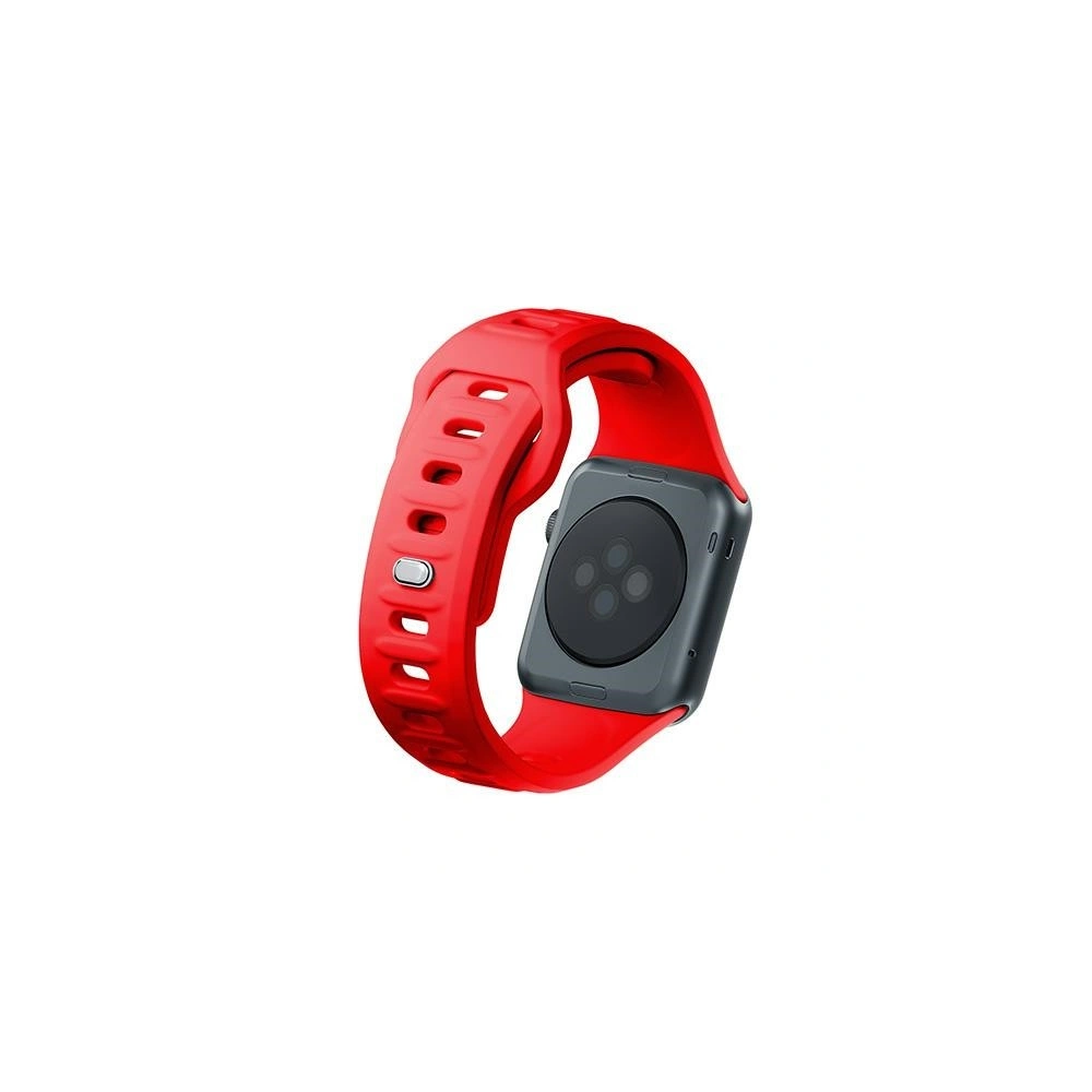 Pasek 3MK Silicone Watch Strap Apple Watch 4/5/6/7/8/9/SE/Ultra 42/44/45/49mm czerwony/red