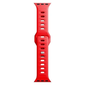 Kup 3MK Silikon-Uhrenarmband Apple Watch 4/5/6/7/8/9/SE/Ultra 42/44/45/49mm rot/red - 3MK6238 - {ean13} - Sklep Home Screen