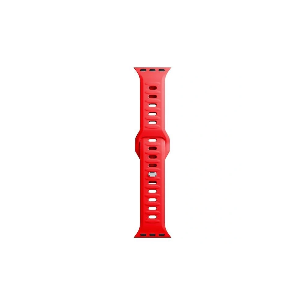 Pasek 3MK Silicone Watch Strap Apple Watch 4/5/6/7/8/9/SE/Ultra 42/44/45/49mm czerwony/red