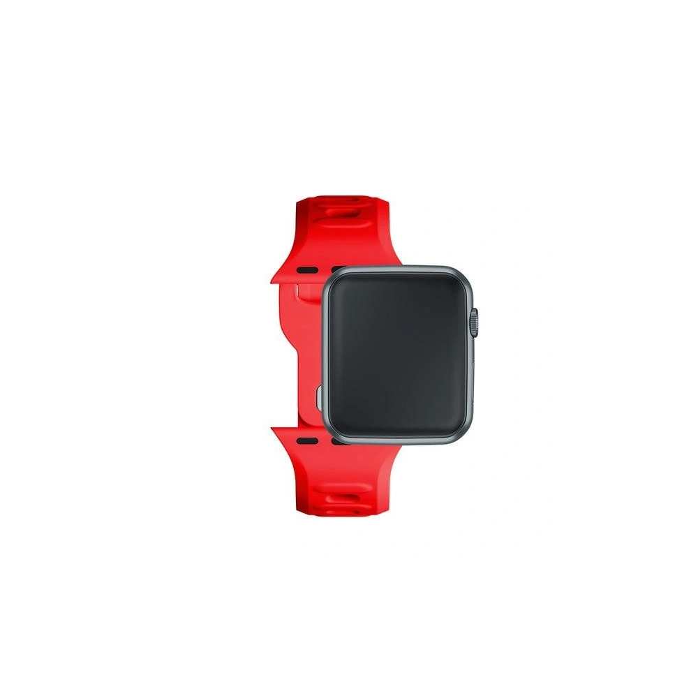 Pasek 3MK Silicone Watch Strap Apple Watch 4/5/6/7/8/9/SE/Ultra 42/44/45/49mm czerwony/red