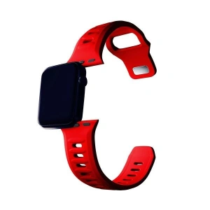 Kup 3MK Silikon-Uhrenarmband Apple Watch 4/5/6/7/8/9/SE/Ultra 42/44/45/49mm rot/red - 3MK6238 - {ean13} - Sklep Home Screen