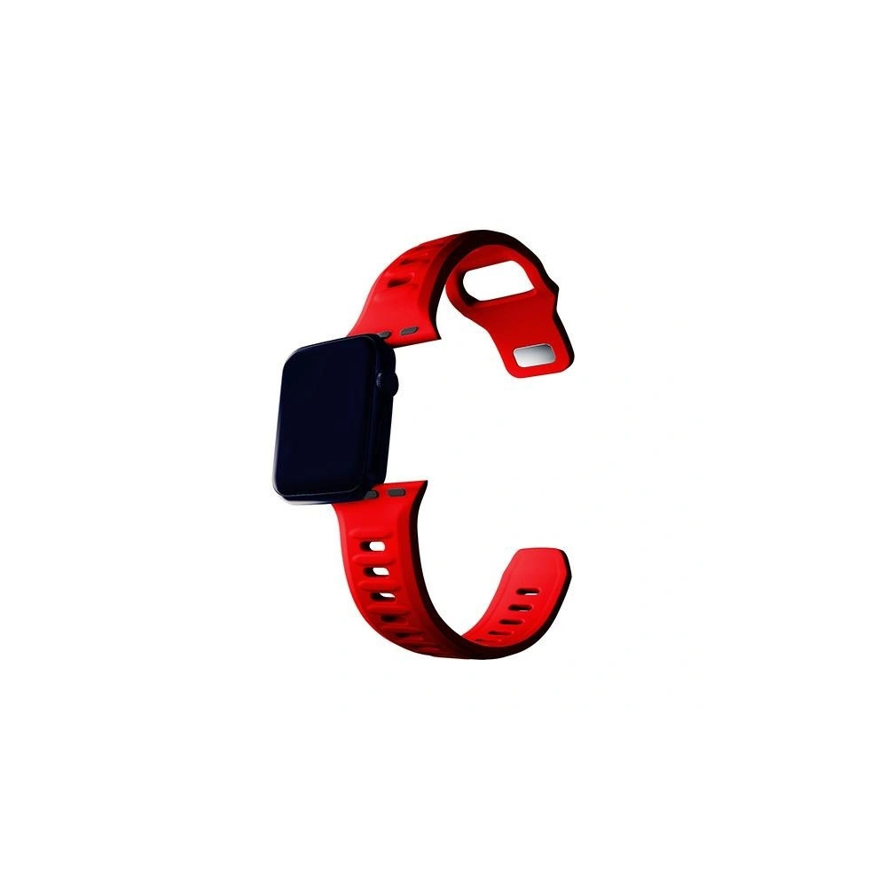 Pasek 3MK Silicone Watch Strap Apple Watch 4/5/6/7/8/9/SE/Ultra 42/44/45/49mm czerwony/red