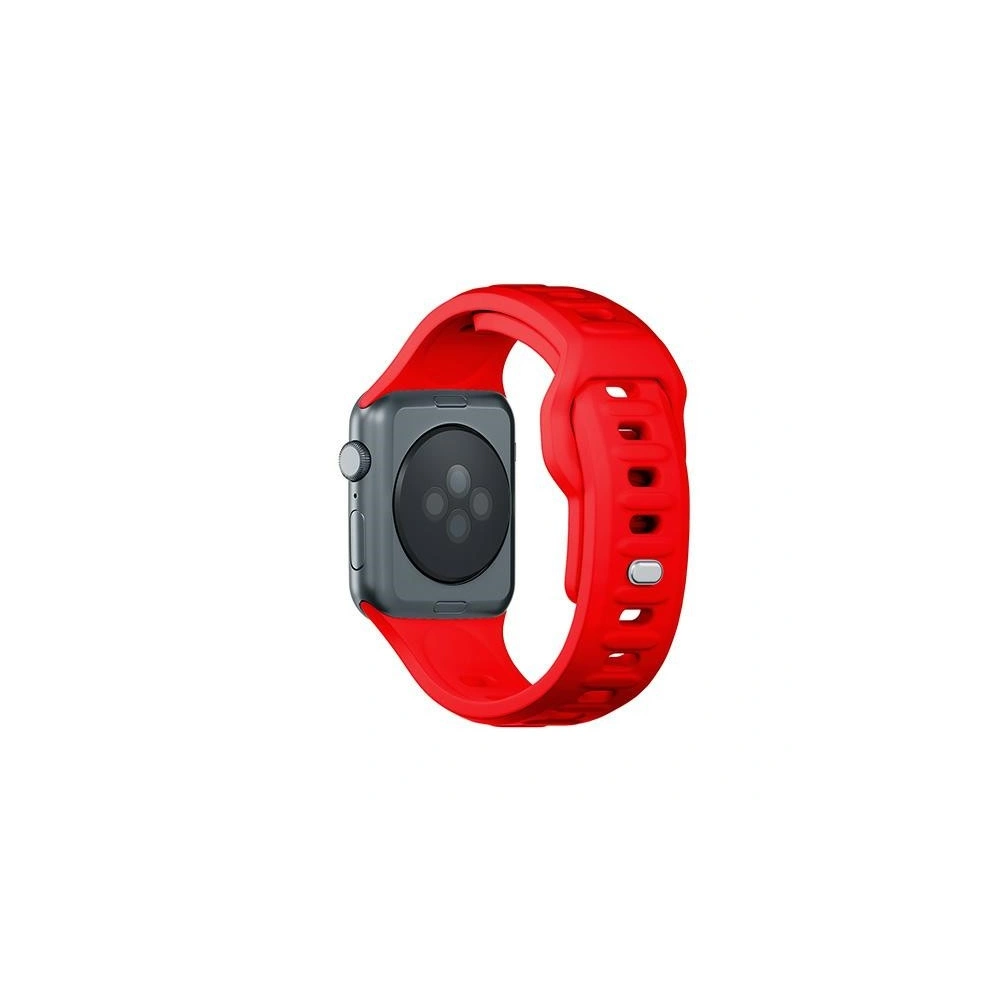 Pasek 3MK Silicone Watch Strap Apple Watch 4/5/6/7/8/9/SE/Ultra 42/44/45/49mm czerwony/red