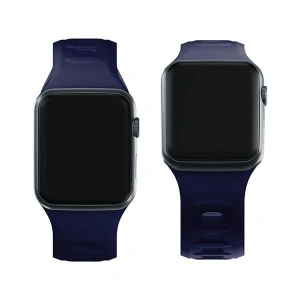 Kup 3MK Silikon-Uhrenarmband Apple Watch 4/5/6/7/8/9/SE/Ultra 42/44/45/49mm granatblau/ozeanblau - 3MK6240 - {ean13} - Sklep Home Screen