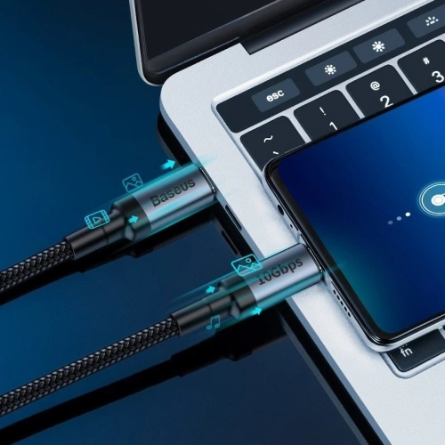 Kup Kabel USB-C 3.1 Baseus Cafule PD 10Gbps 100W 4K 1m (czarno-szary) - BSU728BLKGRY - {ean13} - Sklep Home Screen