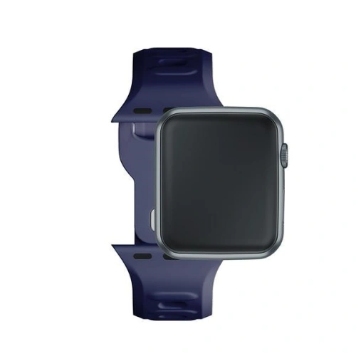 Kup 3MK Silikon-Uhrenarmband Apple Watch 4/5/6/7/8/9/SE/Ultra 42/44/45/49mm granatblau/ozeanblau - 3MK6240 - {ean13} - Sklep Home Screen