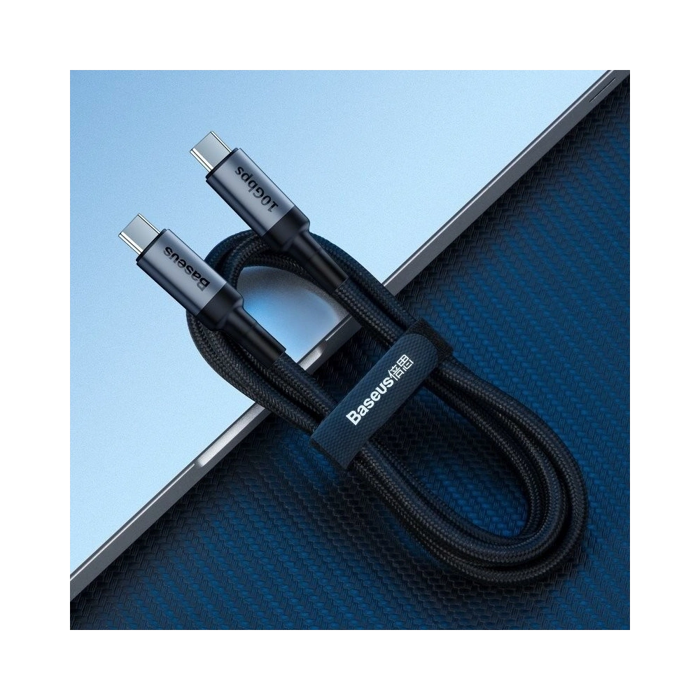 Kabel USB-C 3.1 Baseus Cafule PD 10Gbps 100W 4K 1m (czarno-szary)