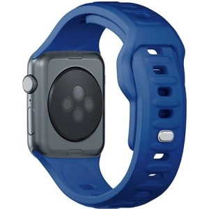 Kup 3MK Silikon-Uhrenarmband Apple Watch 4/5/6/7/SE/8/9/10 40/41/42mm blau/blue - 3MK6241 - {ean13} - Sklep Home Screen