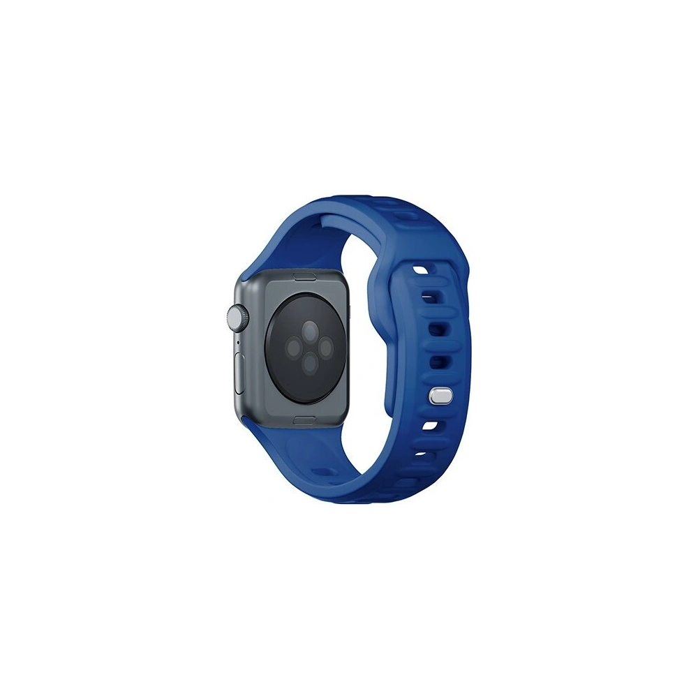 Pasek 3MK Silicone Watch Strap Apple Watch 4/5/6/7/SE/8/9/10 40/41/42mm niebieski/blue