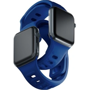 Kup 3MK Silikon-Uhrenarmband Apple Watch 4/5/6/7/SE/8/9/10 40/41/42mm blau/blue - 3MK6241 - {ean13} - Sklep Home Screen