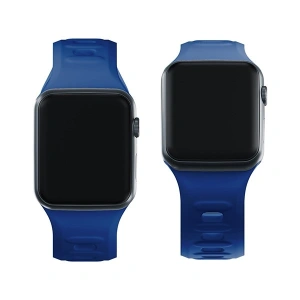 Kup 3MK Silikon-Uhrenarmband Apple Watch 4/5/6/7/8/9/SE/Ultra 42/44/45/49mm blau/blue - 3MK6242 - {ean13} - Sklep Home Screen