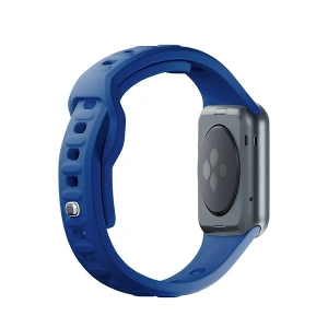 Kup 3MK Silikon-Uhrenarmband Apple Watch 4/5/6/7/8/9/SE/Ultra 42/44/45/49mm blau/blue - 3MK6242 - {ean13} - Sklep Home Screen