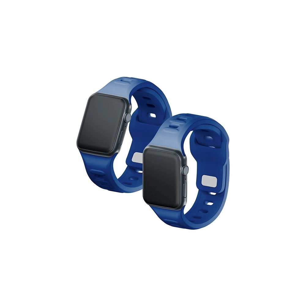 Pasek 3MK Silicone Watch Strap Apple Watch 4/5/6/7/8/9/SE/Ultra 42/44/45/49mm niebieski/blue