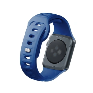 Kup 3MK Silikon-Uhrenarmband Apple Watch 4/5/6/7/8/9/SE/Ultra 42/44/45/49mm blau/blue - 3MK6242 - {ean13} - Sklep Home Screen