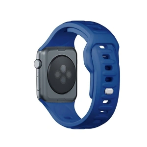Kup 3MK Silikon-Uhrenarmband Apple Watch 4/5/6/7/8/9/SE/Ultra 42/44/45/49mm blau/blue - 3MK6242 - {ean13} - Sklep Home Screen