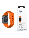Pasek 3MK szilikon óra szíj Apple Watch 4/5/6/7/SE/8/9/10 40/41/42mm narancssárga/orange