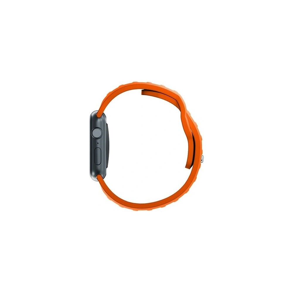 Pasek 3MK Silicone Watch Strap Apple Watch 4/5/6/7/SE/8/9/10 40/41/42mm pomarańczowy/orange