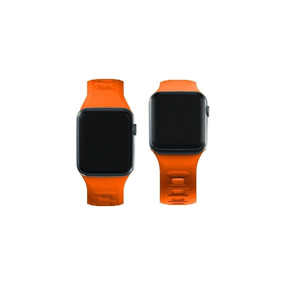 Pasek 3MK Silicone Watch Strap Apple Watch 4/5/6/7/SE/8/9/10 40/41/42mm pomarańczowy/orange