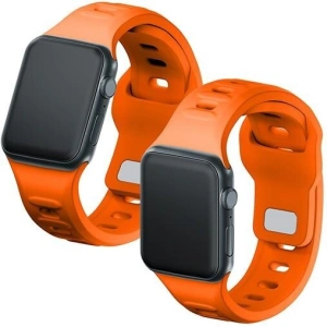 Kup 3MK Silikon-Uhrenarmband Apple Watch 4/5/6/7/SE/8/9/10 40/41/42mm orange - 3MK6243 - {ean13} - Sklep Home Screen
