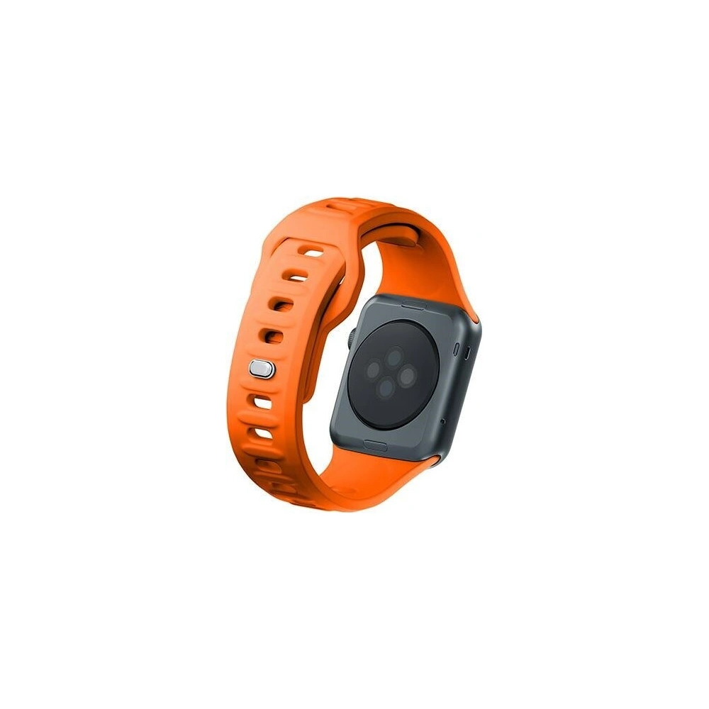 Pasek 3MK Silicone Watch Strap Apple Watch 4/5/6/7/SE/8/9/10 40/41/42mm pomarańczowy/orange