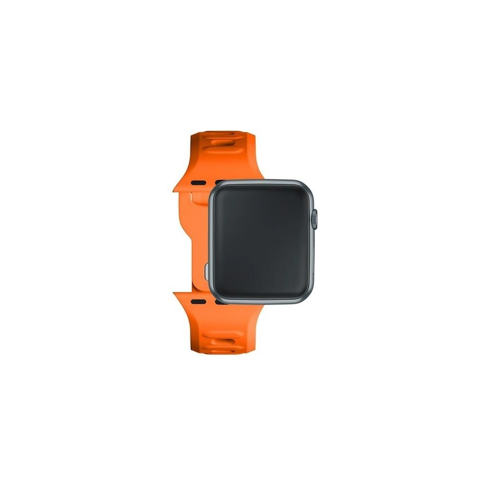 Pasek 3MK Silicone Watch Strap Apple Watch 4/5/6/7/SE/8/9/10 40/41/42mm pomarańczowy/orange