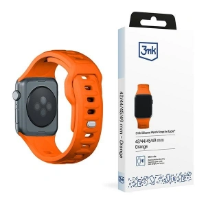 Kup Uhrband 3MK Silikon-Uhrenarmband Apple Watch 4/5/6/7/8/9/SE/Ultra 42/44/45/49mm orange - 3MK6244 - {ean13} - Sklep Home Screen