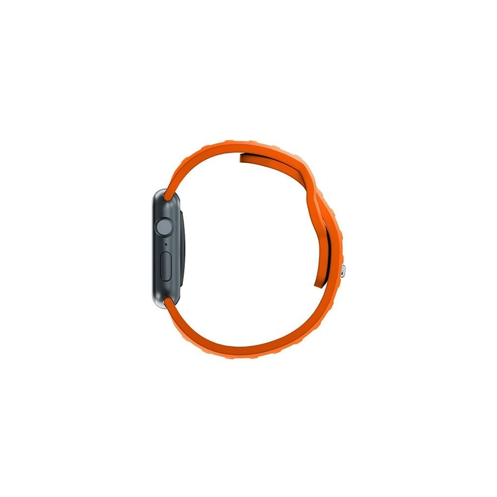 Pasek 3MK Silicone Watch Strap Apple Watch 4/5/6/7/8/9/SE/Ultra 42/44/45/49mm pomarańczowy/orange