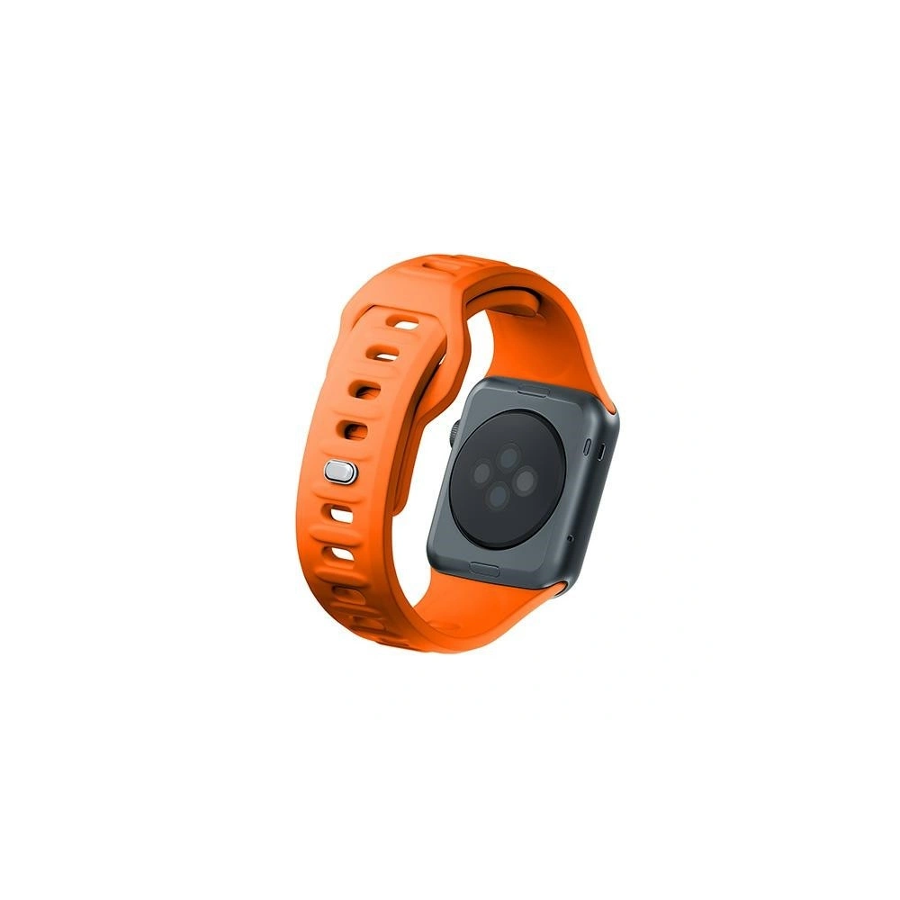 Pasek 3MK Silicone Watch Strap Apple Watch 4/5/6/7/8/9/SE/Ultra 42/44/45/49mm pomarańczowy/orange