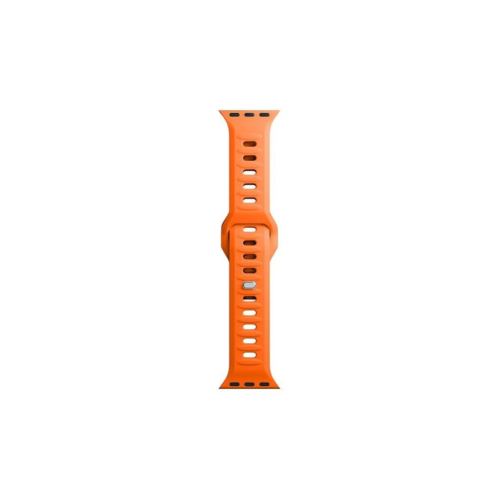 Pasek 3MK Silicone Watch Strap Apple Watch 4/5/6/7/8/9/SE/Ultra 42/44/45/49mm pomarańczowy/orange