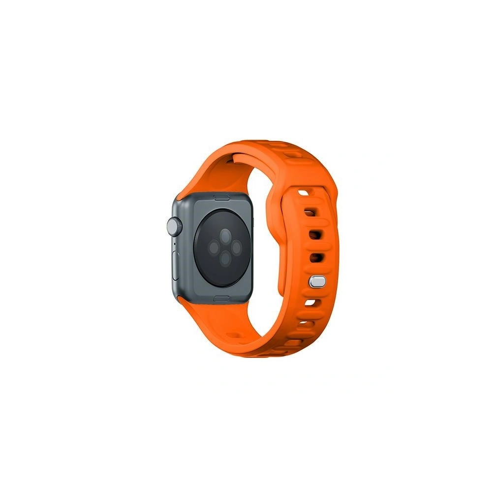 Pasek 3MK Silicone Watch Strap Apple Watch 4/5/6/7/8/9/SE/Ultra 42/44/45/49mm pomarańczowy/orange