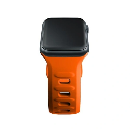 Kup Pánt 3MK szilikon óra szíj Apple Watch 4/5/6/7/8/9/SE/Ultra 42/44/45/49mm narancssárga/orange - 3MK6244 - {ean13} - Sklep Home Screen