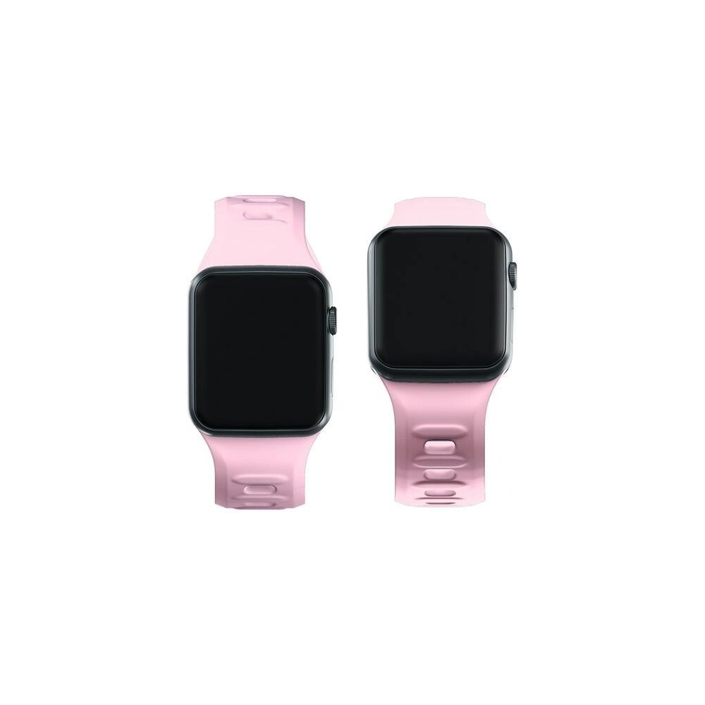 Pasek 3MK Silicone Watch Strap dla Apple Watch 42/44/45/49 mm różowy/powder pink